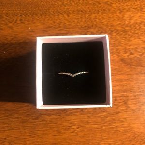 Pandora Beaded Wishbone Ring